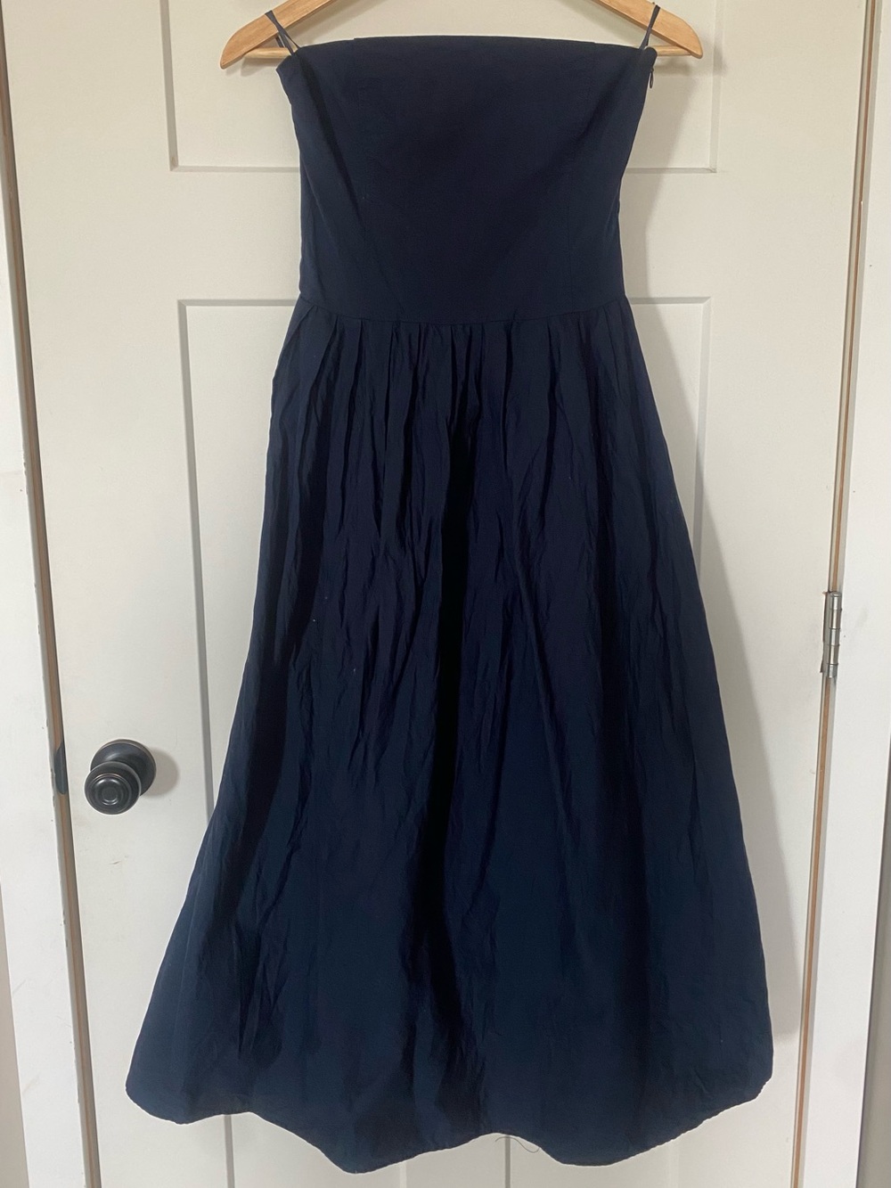 Zara Dark Navy Strapless Dress
